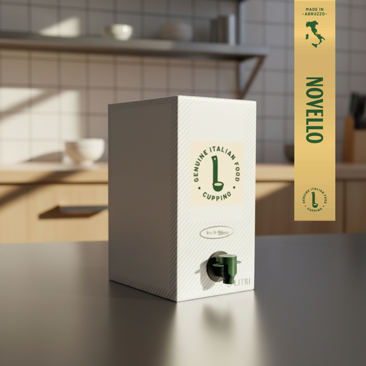 Italiensk extra jungfruolivolja Novello (5L – Bag-in-Box)